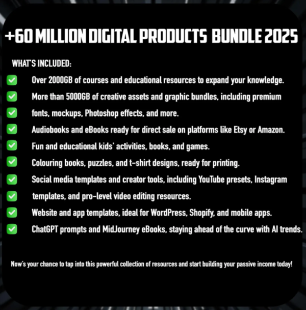 60 Million Digital Products – Image 2